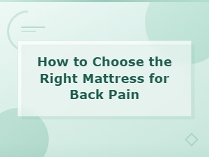 How to Choose the Right Mattress for Back Pain Relief: a Complete Buying Guide